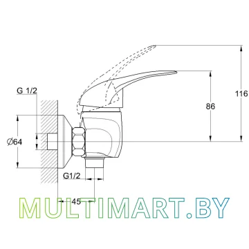 Смеситель Econoce EC0362 картинка 2